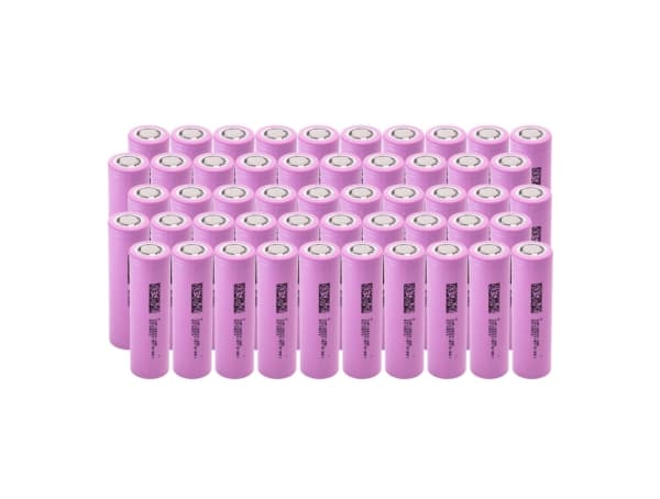 Green Cell 50GC18650NMC26, Laddningsbart batteri, Litium-Ion (Li-Ion), 3,6 V, 50 styck, 2600 mAh, Rosa