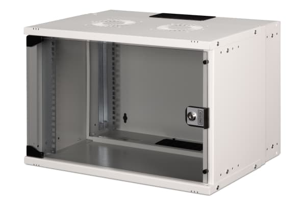Digitus SOHO PRO Series - Skåp - 540 x 400 mm (BxD) - väggmontering - RAL 7035, ljusgrå - 7U - 19"