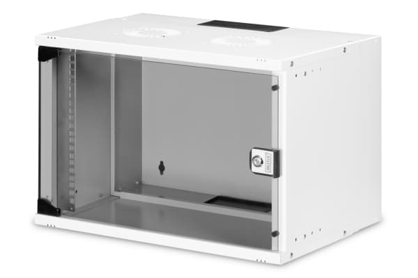 Digitus SOHO PRO Series - Skåp - 540 x 400 mm (BxD) - väggmontering - RAL 7035, ljusgrå - 7U - 19"