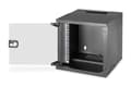 Miniatyrbild 4 av 5: Digitus SOHO PRO Series - Rack skåp - väggmontering - RAL 9005, svart - 6U - 10"
