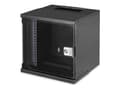 Miniatyrbild 1 av 5: Digitus SOHO PRO Series - Rack skåp - väggmontering - RAL 9005, svart - 6U - 10"