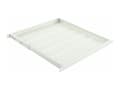 Miniatyrbild 1 av 2: Lanview by Logon - Hylla för rack - depth 470 mm, adjustable side arm - vit, RAL 7035 - 0.5U - 19"