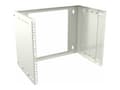 Miniatyrbilde 1 av 3: Lanview by Logon - Rackveggmontering åpen ramme - adjustable depth - hvit - 8U - 19"