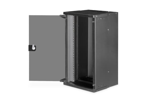 Digitus SOHO PRO Series - Rack skåp - väggmontering - RAL 9005, svart - 12U - 10"
