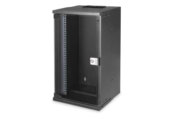 Digitus SOHO PRO Series - Rack skåp - väggmontering - RAL 9005, svart - 12U - 10"