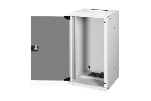 Digitus SOHO PRO Series - Rack skåp - väggmontering - RAL 7035, ljusgrå - 12U - 10"