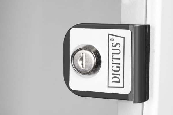 Digitus SOHO PRO Series - Rack skåp - väggmontering - RAL 7035, ljusgrå - 12U - 10"