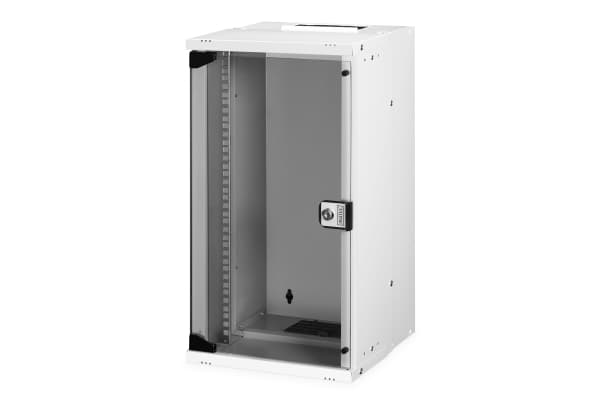 Digitus SOHO PRO Series - Rack skåp - väggmontering - RAL 7035, ljusgrå - 12U - 10"