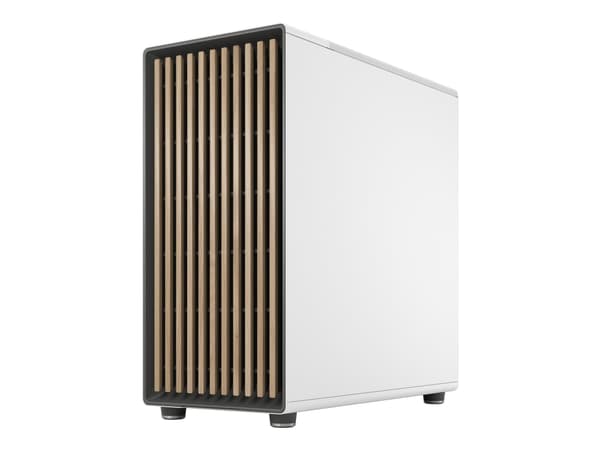 Fractal Design North XL - Pelitietokoneen kotelo - laajennettu ATX - ei virtalähdettä (ATX) - lime valkoinen - USB/Audio/Mic