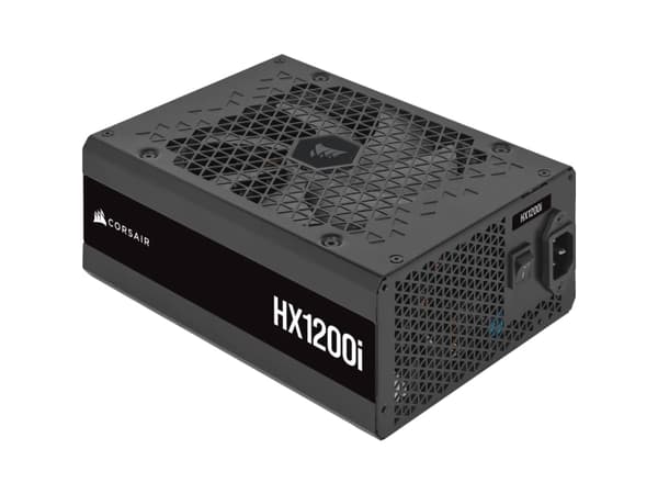 CORSAIR HXi Series HX1200i - Strømforsyning (intern) - fullt modulært, ultralavt støynivå - ATX12V 3.0 - 80 PLUS Platinum - AC 100-240 V - 1200 watt