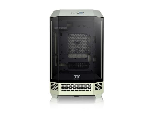 Thermaltake The Tower 300 - Mikrotårn - mini ITX / micro ATX - sidepanel med vindu (herdet glass) - ingen strømforsyning - matcha-grønn - USB/lyd