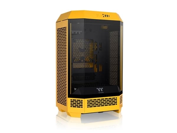 Thermaltake The Tower 300 - Mikrotårn - mini ITX / micro ATX - sidepanel med vindu (herdet glass) - ingen strømforsyning - bumblebee - USB/lyd