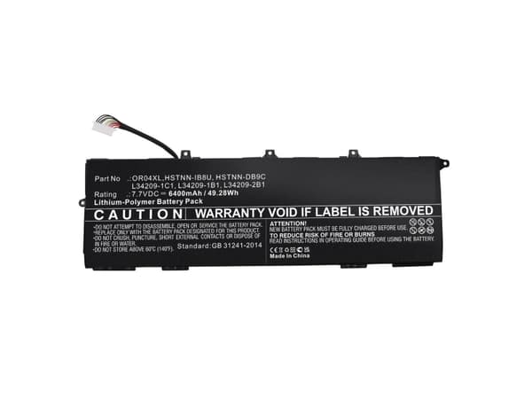 CoreParts MBXHP-BA0301, 6700 mAh, 7,7 V, Standard, 89,7 mm, 5,5 mm, 283,6 mm