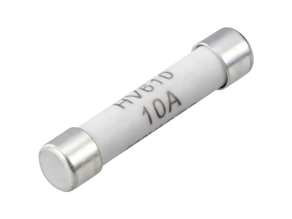VOLTCRAFT VC 100er Säkring Multimetersäkring (Ø x L) 6,35 mm x 31,8 mm 10 A 600 V/AC, 600 V/DC Snabb -F- Innehåll 1 st