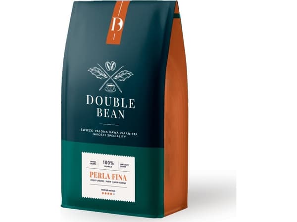 KAWA DOUBLE BEAN PERLA FINA 1KG 100% ARABICA BRAZIL COLIBRI ZIARNO ZIARNO