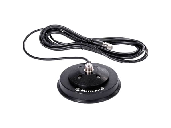 Magnet antenne fod. Midland PL magnetisk base, 117 mm C1183