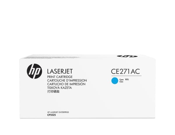 HP 650A Cyn Contract LJ Toner Cartridge, 15000 sider, Cyan, 1 stykker