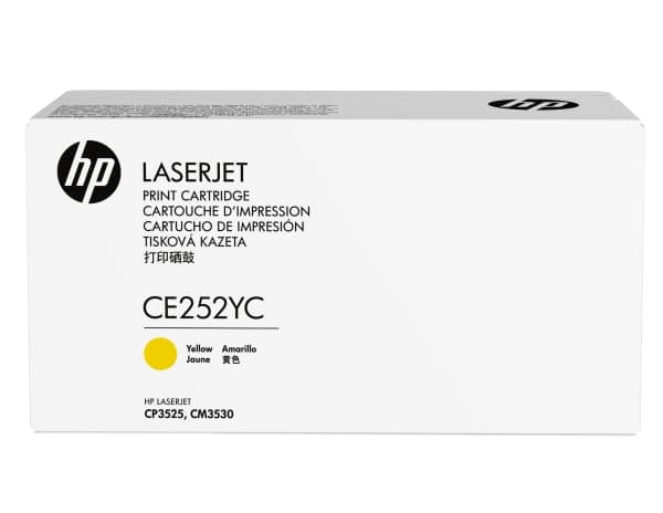 HP Contractual Yellow Optimized Original LaserJet Toner Cartridge (CE252YC), 7000 sidor, Gul, 1 styck