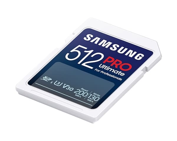 Samsung PRO Ultimate MB-SY512SB - Flash-minneskort - 512 GB - Video Class V30 / UHS-I U3 - SDXC UHS-I - vit