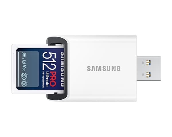Samsung PRO Ultimate MB-SY512SB - Flash-minneskort - 512 GB - Video Class V30 / UHS-I U3 - SDXC UHS-I - vit