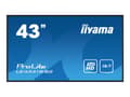 Miniatyrbilde 1 av 5: iiyama ProLite LE4341S-B2 - 43" Diagonalklasse (42.5" synlig) LED-bakgrunnsbelyst LCD-skjerm - intelligent skilting - 1080p 1920 x 1080 - svart fas m
