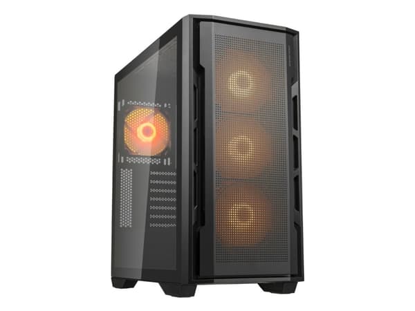 COUGAR Gaming UNIFACE RGB, Midi Tower, PC, Black, ATX, CEB, EATX, micro ATX, Mini-ITX, Multi, 18 cm Svart