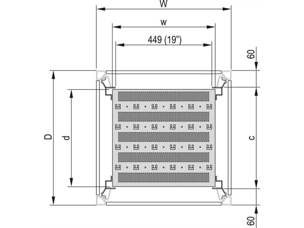 SCHROFF 22117842 enhetsbase 1 stk (22117842)
