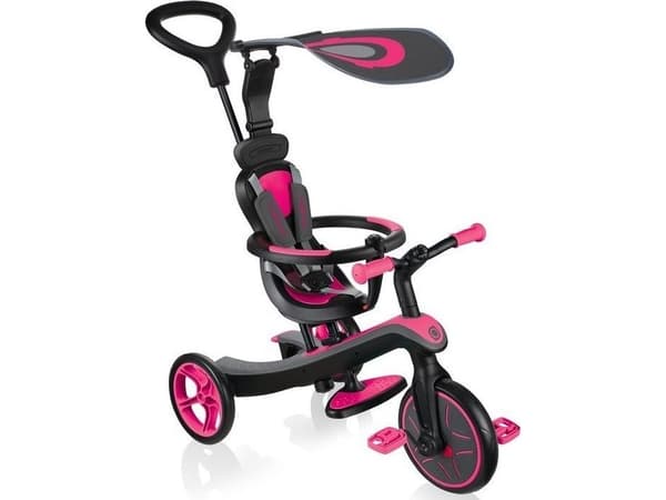 Globber Trike Explorer, Tyttö, Etuveto, Pysty, Lapset, Umpipyörät, Vaaleanpunainen