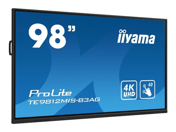 iiyama ProLite TE9812MIS-B3AG - 98" Diagonal klass (97.5" visbar) LED-bakgrundsbelyst LCD-skärm - interaktiv digital skyltning - med pekskärm (multi-