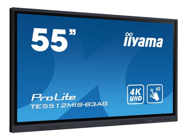 iiyama ProLite TE5512MIS-B3AG - 55" Diagonal klass (54.6" visbar) LED-bakgrundsbelyst LCD-skärm - interaktiv digital skyltning - med pekskärm (multi-