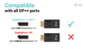 Miniatyrbild 4 av 5: i-Tec - Videokort - DisplayPort hane till HDMI hona