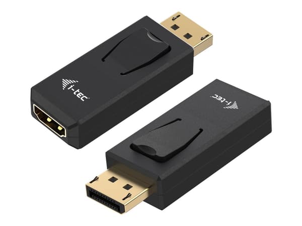 i-Tec - Videokort - DisplayPort hane till HDMI hona Svart