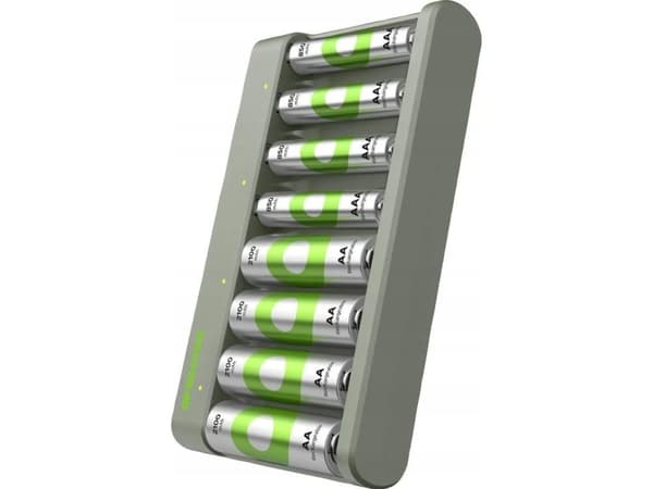GP Batteries ReCyko+ E821, Nikkelmetallhydrid (NiMH), AA, AAA, 8 stykker, Batterier medfølger