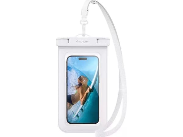 Spigen Aqua Shield A601, Vattensportaktivitet, Smartphone, Vit, Termoplastisk polyuretan (TPU), 30 m, IPX8