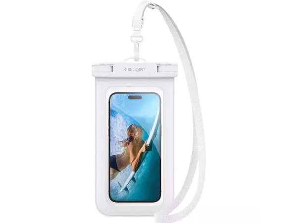 Spigen Aqua Shield A601, Vattensportaktivitet, Smartphone, Vit, Termoplastisk polyuretan (TPU), 30 m, IPX8