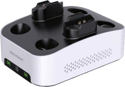 GRAUGEAR Gaming-kiintolevykotelo USB-C ja kaksoislatausasema PS5 musta, Valkoinen
