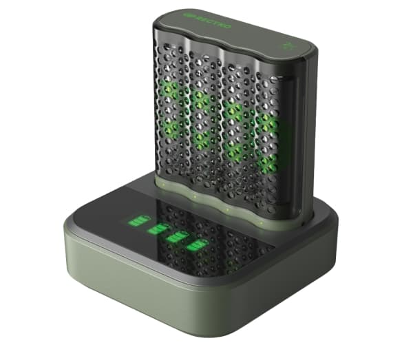 GP Batteries ReCyko+ M452, Nikkelmetallhydrid (NiMH), AA, 4 stykker, Batterier medfølger