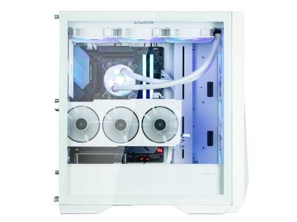 Zalman Z9 Iceberg MS White, Midi Tower, PC, Vit, ATX, EATX, micro ATX, Mini-ITX, Plast, Stål, Härdat glas, 18,5 cm