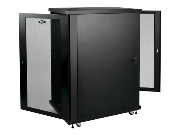 Eaton Tripp Lite Series 24U Rack Enclosure Server Cabinet 33" Deep w/ Doors & Sides - Rack skåp - svart - 24U - 19"