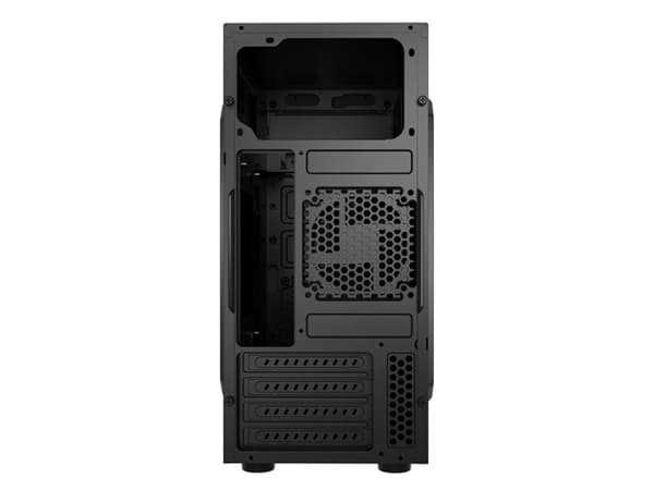 NATEC Helix USB C, Mini Tower, PC, Svart, micro ATX, Mini-ITX, ABS, Nät, Metall, Plast, Stål, 14,8 cm