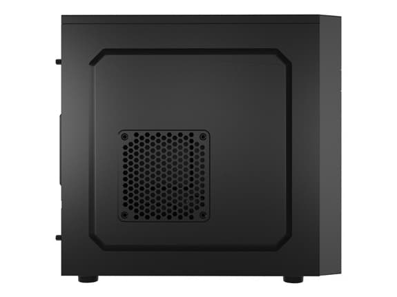 NATEC Helix USB C, Mini Tower, PC, Svart, micro ATX, Mini-ITX, ABS, Nät, Metall, Plast, Stål, 14,8 cm