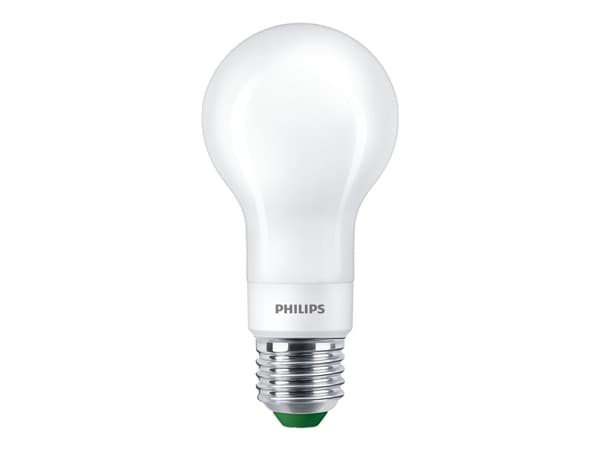 Philips - LED-glödlampa - form: A60 - glaserad finish - E27 - 4 W (motsvarande 60 W) - klass A - varmt vitt ljus - 2700 K