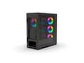 Miniatyrbild 5 av 5: Inca EMG-15XB, Midi Tower, PC, Svart, ATX, micro ATX, Mini-ATX, ABS, Metall, Spela