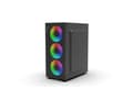 Miniatyrbild 3 av 5: Inca EMG-15XN, Midi Tower, PC, Svart, ATX, micro ATX, Mini-ATX, ABS, Metall, Spela