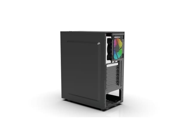 Inca EMG-15XN, Midi Tower, PC, Svart, ATX, micro ATX, Mini-ATX, ABS, Metall, Spela