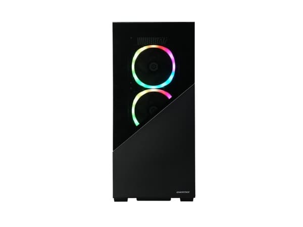 Enermax ENERMAXK8 - Tower - ATX - genomskinlig sidopanel (härdat glas) - ingen strömförsörjning (ATX) - midnattssvart - USB/ljud