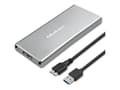 Miniatyrbild 5 av 5: Qoltec - Förvaringslåda - NGFF - M.2 - SATA 6Gb/s - USB 3.0 - silver