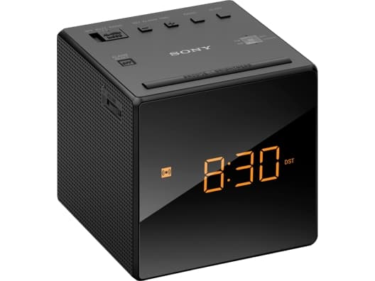 Sony Klockradio, Klockradio, AM, FM, 87,5 - 108 MHz, 531 - 1602 kHz, 0,1 W, 6,6 cm
