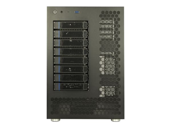 Inter-Tech NAS-8 - Kabinett för lagringsenheter - 8 fack - HDD 0