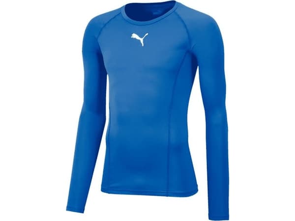 T-skjorte for menn Puma Liga baselayer t-skjorte LS blå 655920 02 (M)